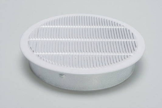 White metal vent for shaver hood