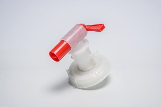 Spigot for dispensing sugar Water from 5 gallon hedpak (Red) Larger Opening (Lid Sold Separately)